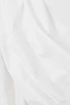 Thumbnail for your product : Alexander Wang Wrap-effect Draped Cotton-twill Mini Shirt Dress - White