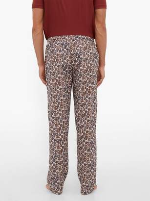 Zimmerli Light Magic Floral-print Pyjama Trousers - Mens - Brown Multi