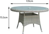 Thumbnail for your product : Oseasons Eden Rattan 6 Seater Dining Set in Chic Walnut
