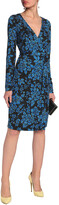 Thumbnail for your product : Diane von Furstenberg Julian Printed Silk-jersey Wrap Dress