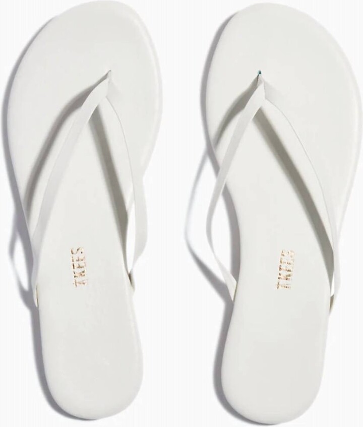 TKEES Classic Flip Flop Sandal In White - ShopStyle