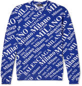 Thumbnail for your product : Balenciaga Oversized Jacquard-Knit Virgin Wool-Blend Sweater