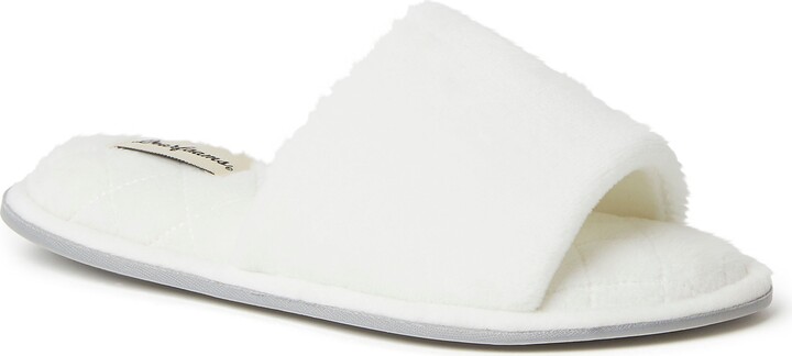 dearfoams maeve velour slide