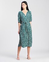 Thumbnail for your product : Vero Moda Women's Green Midi Dresses - Pilou 2-4 Calf-Length Shirt Dress - Size One Size, XS at The Iconic
