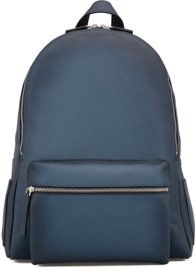 Orciani Micron Deep Leather Backpack - ShopStyle