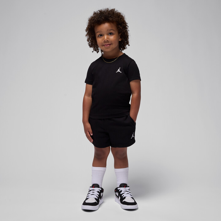Jordan Brooklyn Essentials Toddler 2-Piece French Terry Shorts Set in Black | 75D979-023