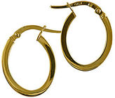Thumbnail for your product : Lord & Taylor 14 Kt. Yellow Gold Polished Oblong Hoop Earrings