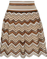 Thumbnail for your product : Missoni Crochet-knit Mini Skirt - Brown