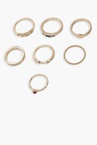 Thumbnail for your product : boohoo Simple Stackable Ring Pack