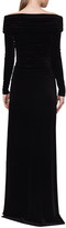 Thumbnail for your product : Akris Ruched Off-the-Shoulder Velvet Gown