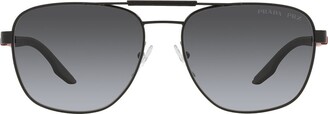 Prada Linea Rossa Pilot Frame Sunglasses