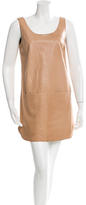 Thumbnail for your product : Vince Sleeveless Leather Mini Dress