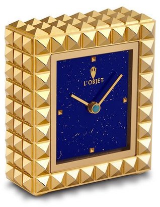 L'OBJET Pyramide Gold Clock