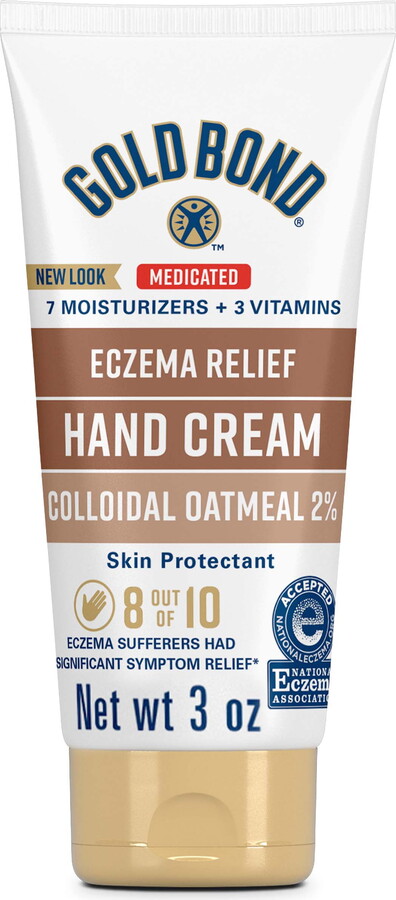 Gold Bond Medicated Eczema Relief Hand and Body Lotion & Cream for Extremely Dry Skin with 2% Colloidal Oatmeal, 3 oz, As Seen on TikTok