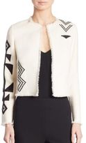 Thumbnail for your product : Ralph Lauren Collection Eleanora Embroidered Virgin Wool & Silk Bolero