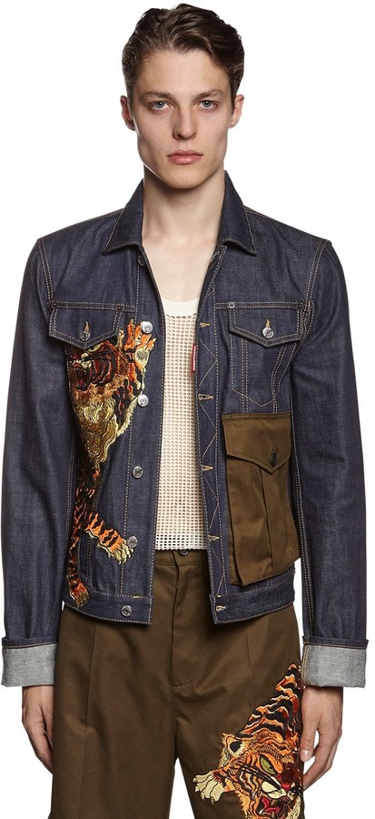 tiger denim jacket mens