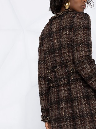 Dolce & Gabbana Button-Front Short Tweed Jacket
