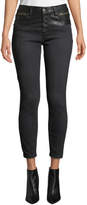Thumbnail for your product : Current/Elliott The Fused High-Waist Stiletto Jeans w/ Faux-Leather