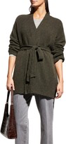 Thumbnail for your product : Officine Generale Claudie Wool Self-Tie Wrap Cardigan