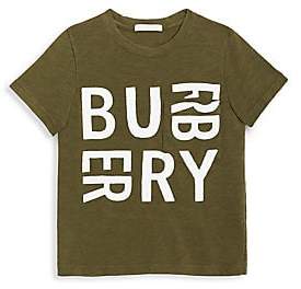 Burberry Little Boy's & Boy's Furgus Logo Cotton Tee