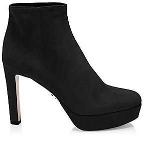 prada suede platform booties