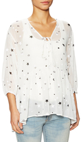 Thumbnail for your product : Lucca Couture Lace Up Floral Blouse
