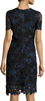 Thumbnail for your product : Elie Tahari Ophelia Short-Sleeve Lace Sheath Dress