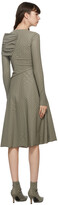 Thumbnail for your product : Marine Serre Taupe Gathered Asymmetric Dress