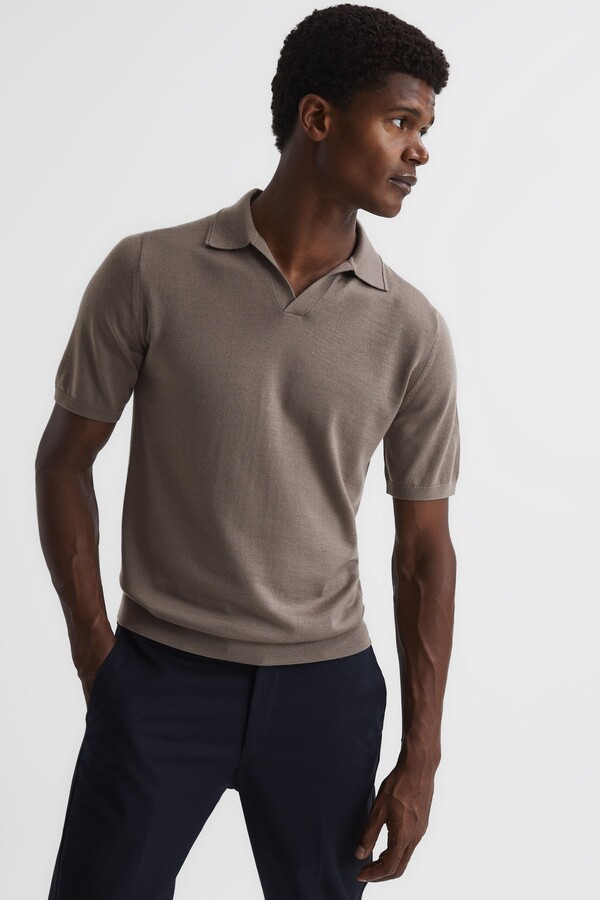 Reiss Men's Brown Polos | Shop The Largest Collection | ShopStyle