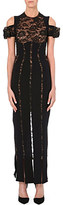 Thumbnail for your product : Alessandra Rich Lace insert long-length gown