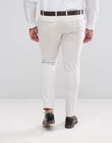 Thumbnail for your product : ASOS Design PLUS Super Skinny Smart Pants In Cream