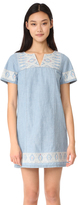 Thumbnail for your product : Madewell Embroidered Chambray Tunic Dress