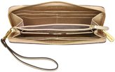 Thumbnail for your product : Michael Kors Jet Set Travel Pale Gold Metallic Saffiano Leather Continental Wallet