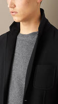 Thumbnail for your product : Burberry Felted Wool Blazer With Removable Warmer