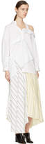 Thumbnail for your product : Enfold White Twisted Off-the-Shoulder Shirt