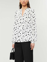 Thumbnail for your product : Ted Baker Heiike polka-dot loose-fit crepe shirt