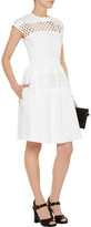 Thumbnail for your product : Carven Broderie Anglaise-Paneled Cotton Dress