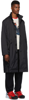 Opening Ceremony Black Hooded Trench Coat