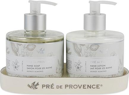 European Soaps Pré De Provence Hand Care Set of 3 - Honey Almond