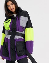 Thumbnail for your product : ASOS DESIGN extreme utility anorak jacket