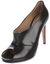 Thumbnail for your product : Diane von Furstenberg Leather Peep-Toe Booties