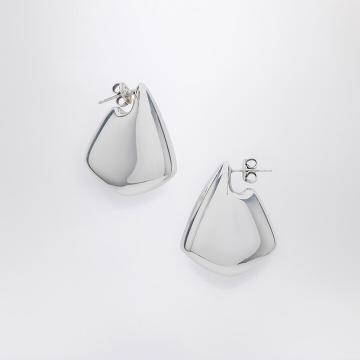 Bottega Veneta Sterling silver small Fin earrings