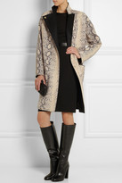 Thumbnail for your product : Ungaro Snake-effect leather coat