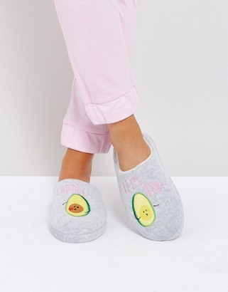 ASOS NEVER LEAVE Avo-Cuddle Slippers