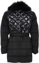 Thumbnail for your product : River Island Girls Longline Padded Coat-Black