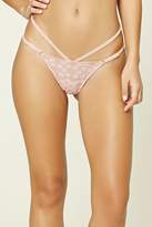 Thumbnail for your product : Forever 21 Floral Strappy G-String Panty