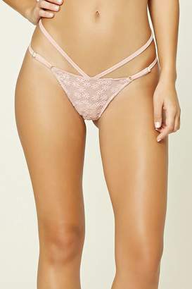 Forever 21 Floral Strappy G-String Panty