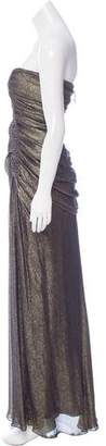 J. Mendel Strapless Brocade Gown
