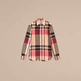 Thumbnail for your product : Burberry Check Cotton Linen Shirt