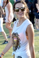 Thumbnail for your product : Lauren Moshi Faded Rasta Lion Sleeveless Muscle Tank in White